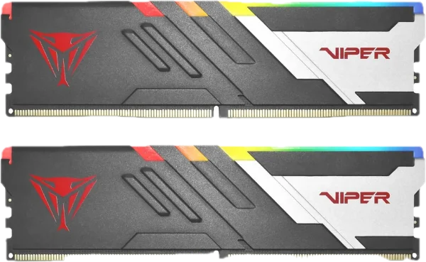 Patriot Viper Venom RGB Black DDR5 32GB (2×16GB) 6000MHz CL30
